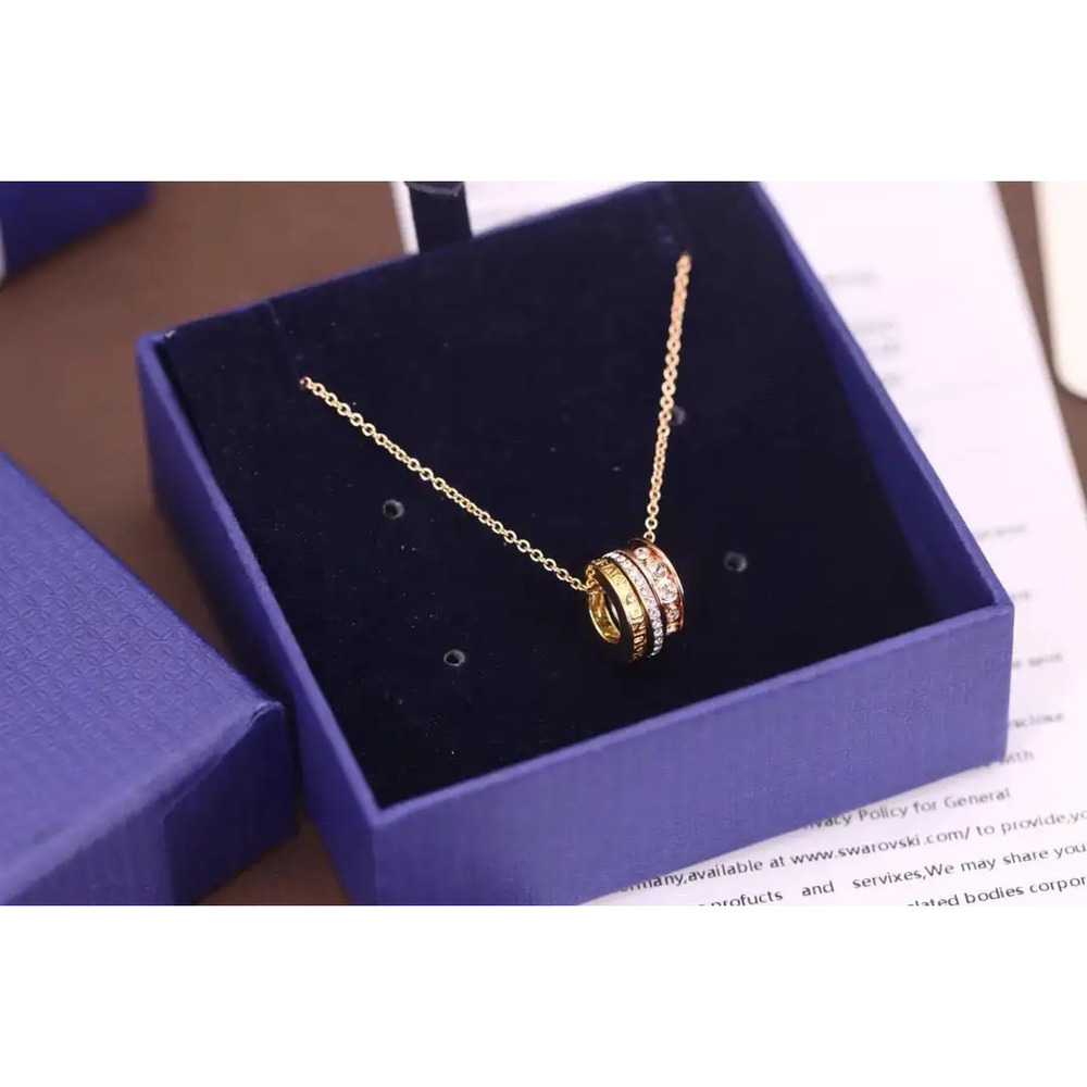 Swarovski Three Colors Beloved Flowing Collarbone Necklace
